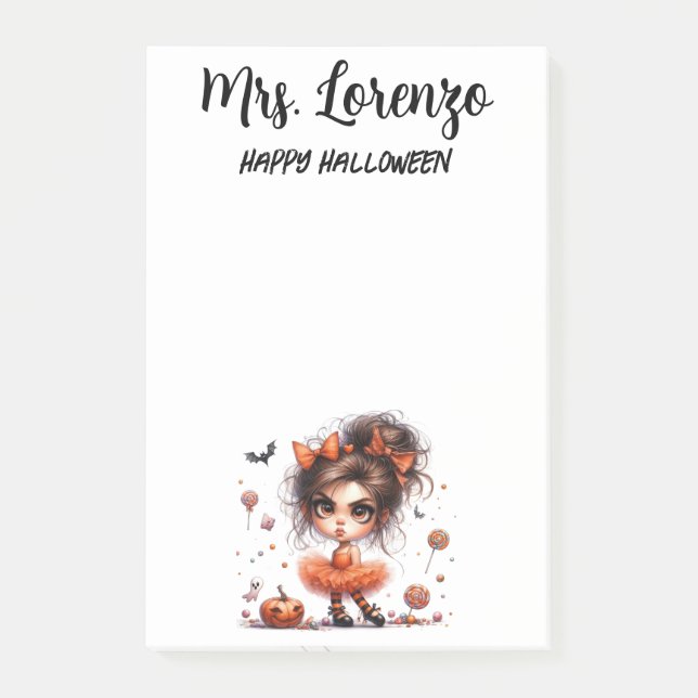 Bloco De Notas Custom Sweet Spellbound — Whimsy Meets Halloween (Frente)
