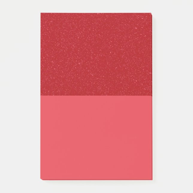 Bloco De Notas Custom Tomato Red Glitter Block Post-It Notes (Frente)