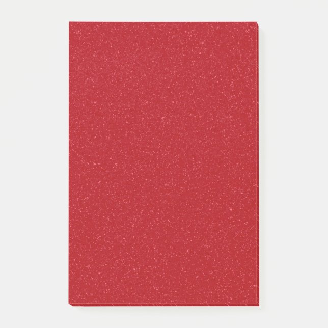 Bloco De Notas Custom Tomato Red Speckle Sticky Post-It Notes (Frente)