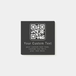 Bloco De Notas Customizable QR Code & Editable Text Template