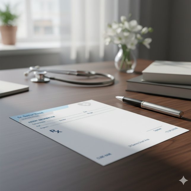 Bloco De Notas Customizable RX Pad for Doctors - Prescription Pad (Customizable RX Pad for Doctors - Prescription Pad)