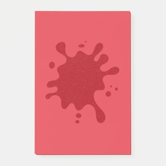 Bloco De Notas Customizable Splash Design Post-It Notes (Frente)