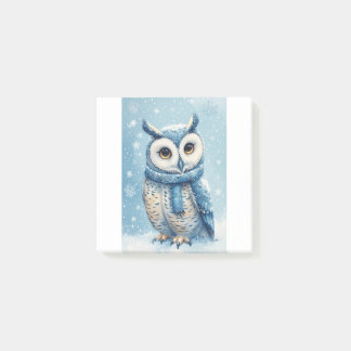 Bloco De Notas Cute Blue Owl