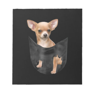 Bloco De Notas Cute Chihuahua In Your Pocket Christmas