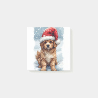 Bloco De Notas Cute Christmas Puppy