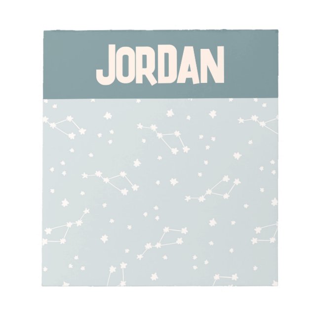 Bloco De Notas Cute Constellation Sky Pattern (Frente)
