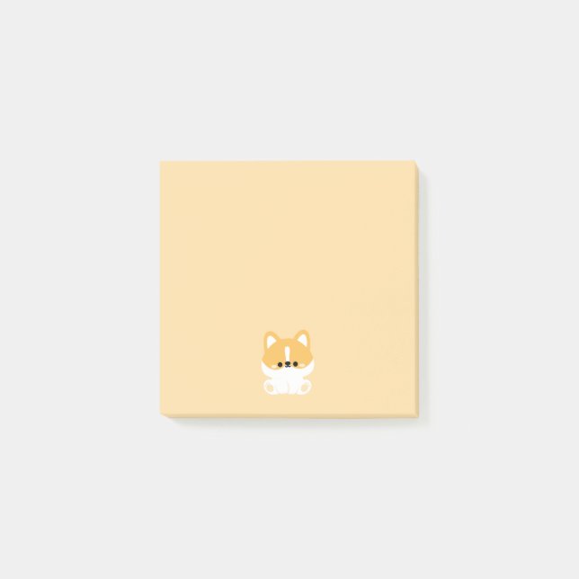 Bloco De Notas Cute Corgi (Frente)