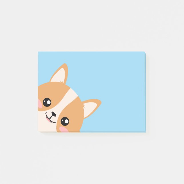 Bloco De Notas Cute Corgi (Frente)