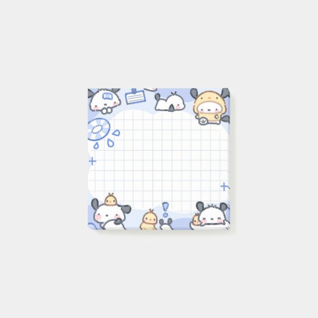Bloco De Notas Cute Dog Sticky Notes (Frente)