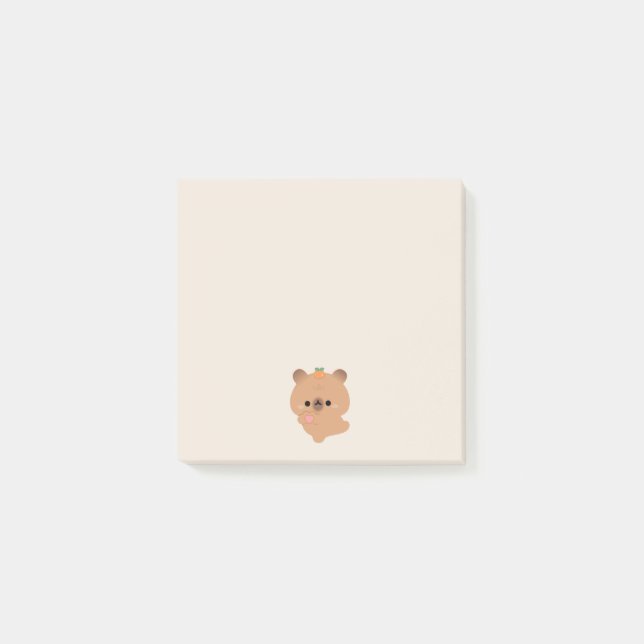 Bloco De Notas Cute Love Capybara (Frente)