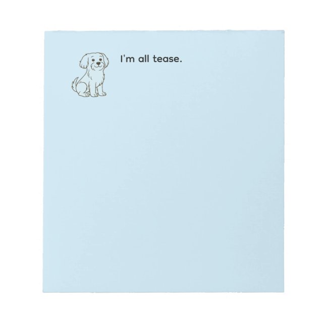 Bloco De Notas Cute Maltese Dog (Frente)