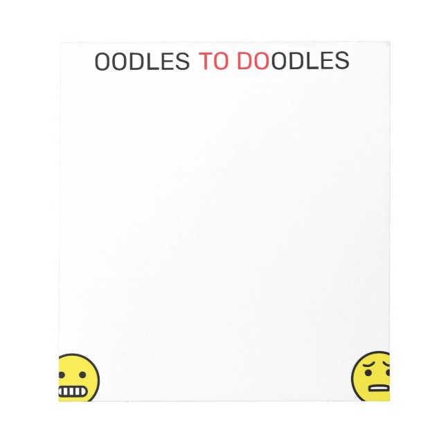 Bloco De Notas Cute Oodles To Do (Frente)