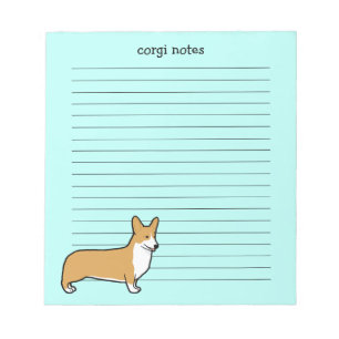 Bloco De Notas Cute Pembroke Welsh Corgi Lined