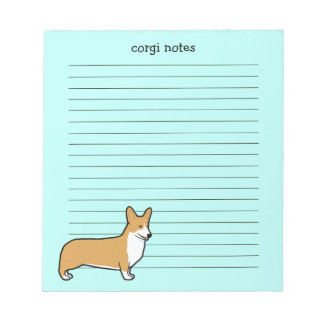 Bloco De Notas Cute Pembroke Welsh Corgi Lined