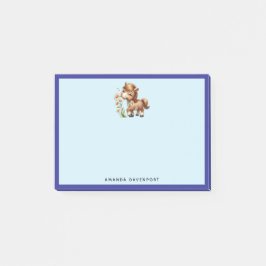 Bloco De Notas Cute Pony Eating Daisies