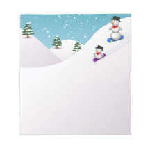 Cute Snowboard Snowmen
