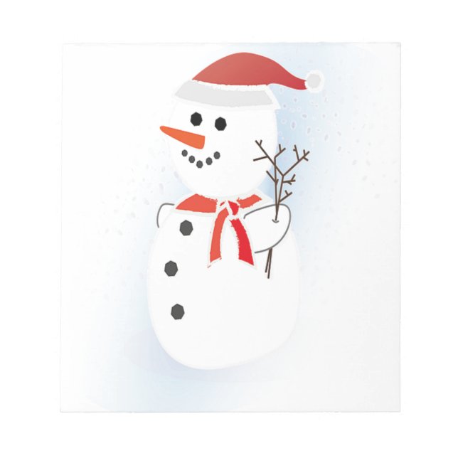 Bloco De Notas Cute Snowman (Frente)