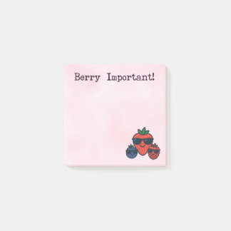 Bloco De Notas Cute Sticky Notes | Berry Important Post-Its