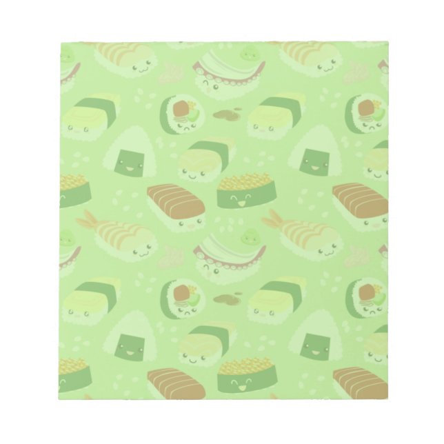 Bloco de Notas Cute Sushi (Frente)