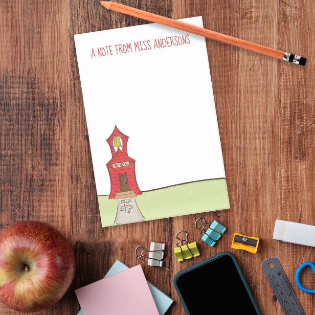 Bloco De Notas Cute Teacher School Stylish Classroom (Criador carregado)