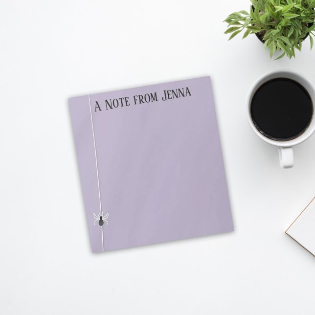 Bloco De Notas Cute Whimsical da Aranha Spooky do Halloween (Criador carregado)