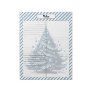 Bloco De Notas Cutie Blue Christmas