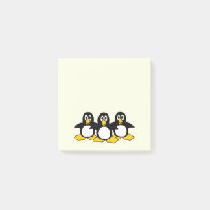 Bloco De Notas Cuz Amarelo dos Pinguins Cujo Engraçado