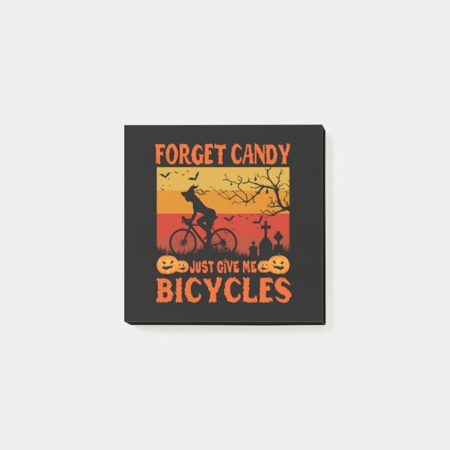 Bloco De Notas Cycling Witch Brooms Are For Beginners Bicycle (Frente)
