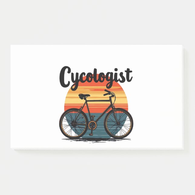Bloco De Notas Cycologista: Energetic Biker Tee - for Cycling (Frente)