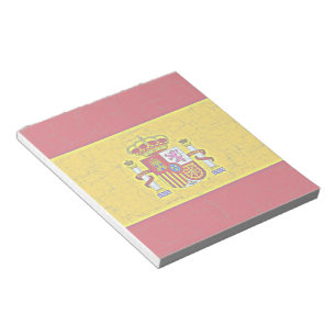 Bloco de notas da BANDEIRA da ESPANHA