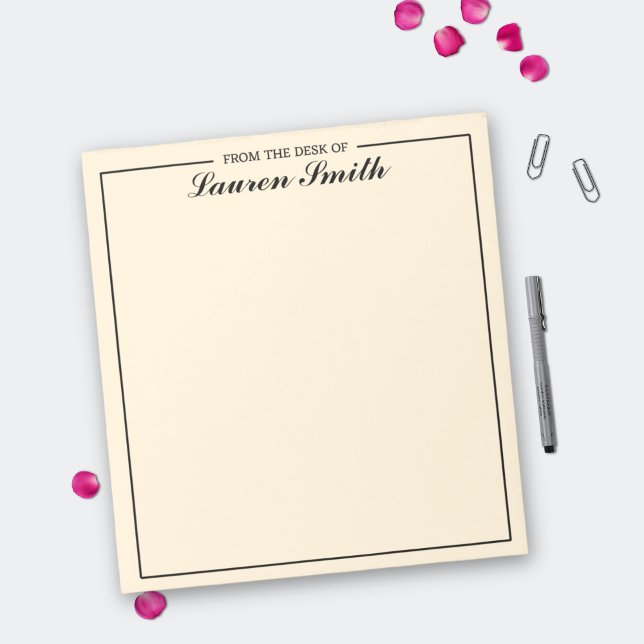 Bloco De Notas Da Escrivaninha Elegante Minimalista (Criador carregado)