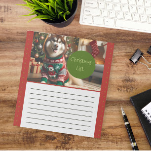 Bloco de Notas da Lista de Natal
