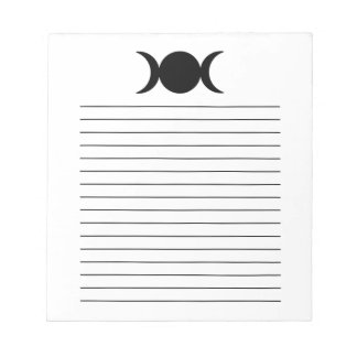 bloco de notas da lua tripla || presentes espiritu