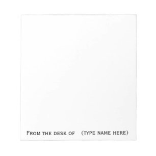 Bloco De Notas "Da mesa" da almofada de memorando