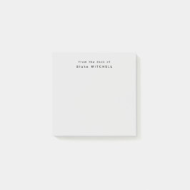 Bloco De Notas Da mesa de Cinzas simples monográficas