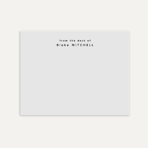 Bloco De Notas Da mesa de Cinzas simples monográficas