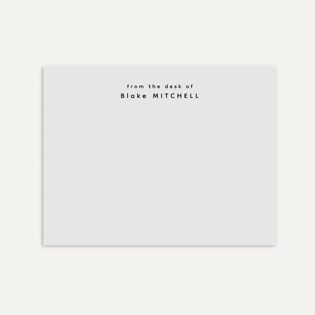 Bloco De Notas Da mesa de Cinzas simples monográficas (Criador carregado)