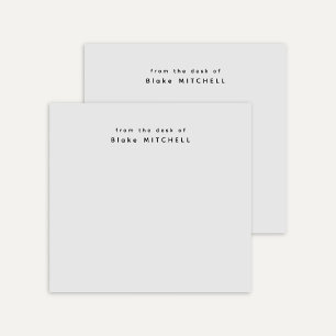 Bloco De Notas Da mesa de Cinzas simples monográficas