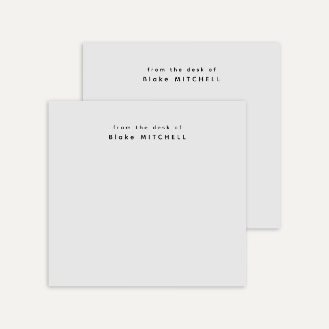 Bloco De Notas Da mesa de Cinzas simples monográficas (Criador carregado)