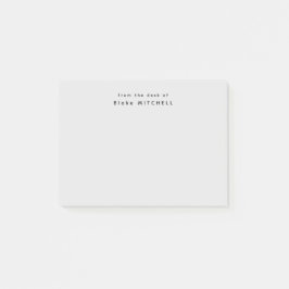 Bloco De Notas Da mesa de Cinzas simples monográficas