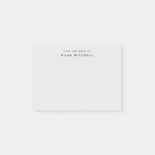 Bloco De Notas Da mesa de Cinzas simples monográficas