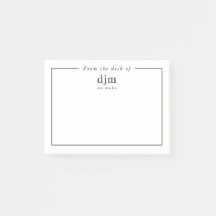 Da Mesa De Notas De Negócios Simples E Minimalista