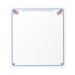 Bloco De Notas Da Mesa De | Smart All-American Personalized