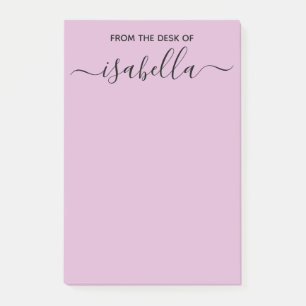 Bloco De Notas Da mesa de sua tipografia elegante conhecida