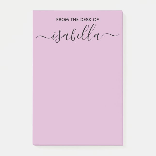 Bloco De Notas Da mesa de sua tipografia elegante conhecida (Frente)