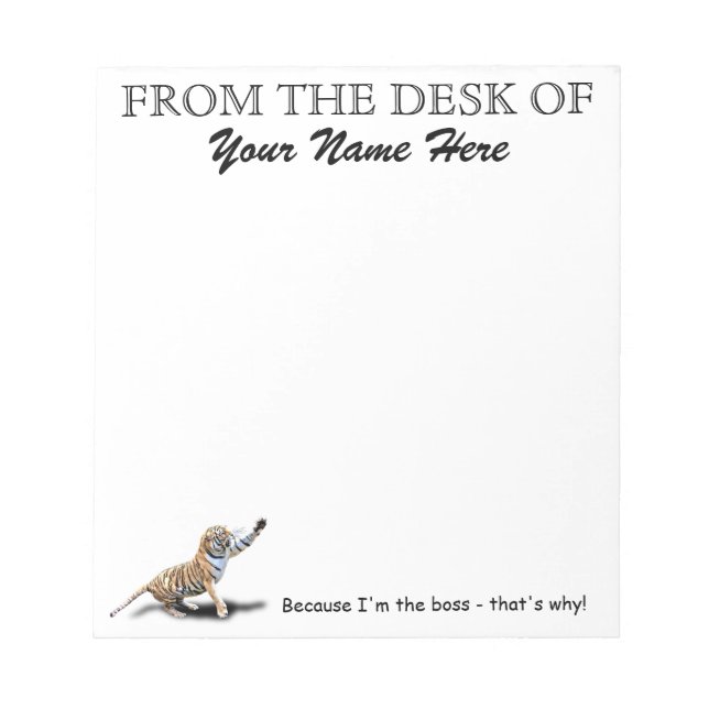 BLOCO DE NOTAS DA MESA DO CHEFE (Frente)