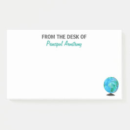 Bloco De Notas Da mesa do principal personalize a escola