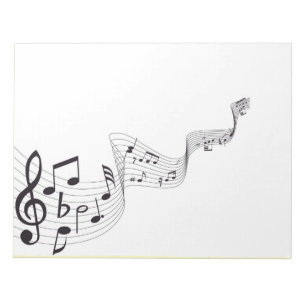 Bloco de notas da nota musical