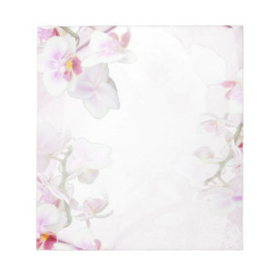 Bloco de notas da orquídea