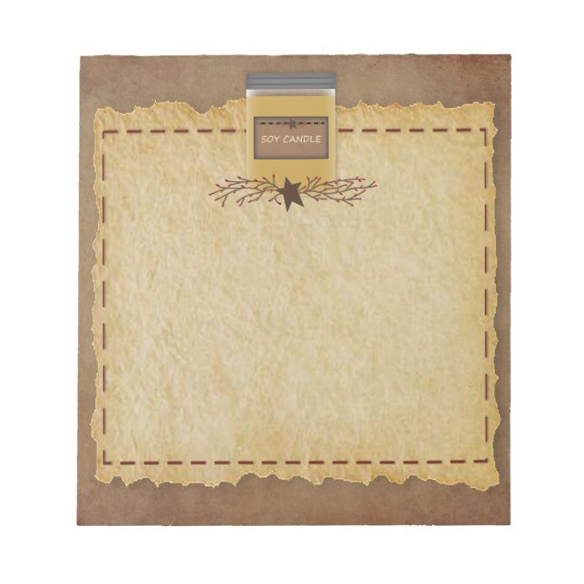 Bloco de notas da vela de carro (Frente)